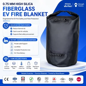 Automotive Fire Suppression Blanket EV Battery Safety OEM Manufacturer China