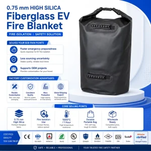 Automotive Safety Fire Blanket EV Battery Containment