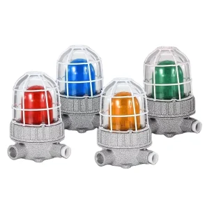 BBJ AC 85-265V LED Sound Light Alarm Explosion-Proof Red Green Yellow Blue Fire Alarm Aluminum IP66 AR111 Base Mine Chemical Use