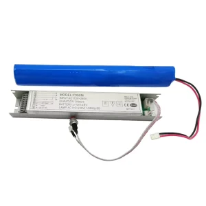 Battery Backup Rechargeable Emergency Power Supply with 3+ Hours Runtime and IP20 Protection for 1-45W LED Lamps