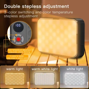 Battery Operated Lantern with Stand 3 Color Modes Dimmable for Camping Fishing Emergency