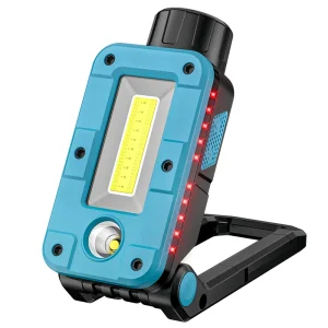 Battery Replaceable Work Light Rechargeable USB C Camping Lantern Magnet Outdoor Emergency Red Light Waring COB 5000mAh Dimmable