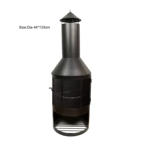 Beer Bottle Chimney Backyard Metal Fire Pit Garden Weatherproof Fire Works Outdoor Fireplace Wood Burning Fire Pits