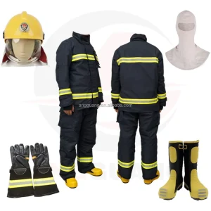 Best Quality Brand Yellow Aramid Fiber Polyester Rayon Flame Retardant Full Body Firefighter Suit for Firefighting
