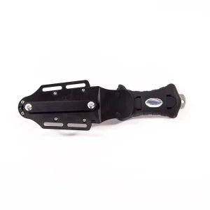 Black Escape Survival Fire Fighting Water Rescue and Leg Binding Black Titanium Alloy and Stainless Steel Diving Tool Knife