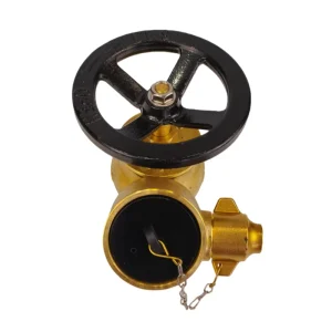 Black Handwheel with Sealed Cover Rotates to Extinguish the Fire and Stop the Landing Valve