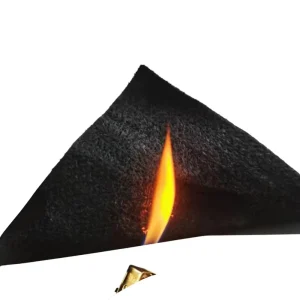 Black High Temperature Resistant Flame Retardant Fireproof Pre Oxygenated Felt Needle Punched Non Woven Fabric