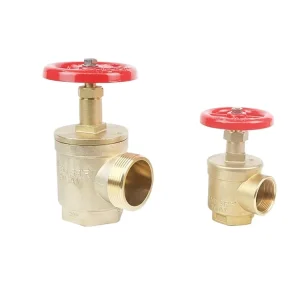 Brass Angle Fire Hydrant Valve Natural or Painted Brass Angle Fire Valve Fire Fight Landing Valve with Coupling