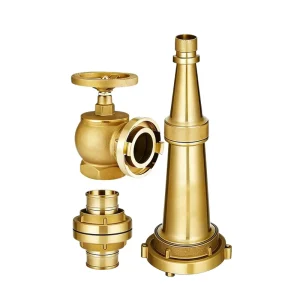 Brass Fire Fighting Hose Hydrant Nozzle Water Gun Pistol Flexible Firefighting Equipment Accessories