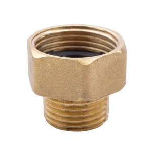 Brass Pipe Fitting Connector Reducer Hex Nipple Water Garden Tube Hose Copper 1 2 Inch 3 4 Inch Male to Female Thread Adapter