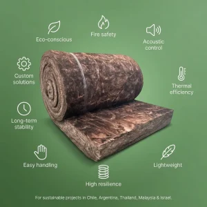 Brazilian Market Oven Fibra De Vidrio Brazilian Market Non Toxic Formaldehyde Free Eco Friendly Brown Glass Wool Rolls