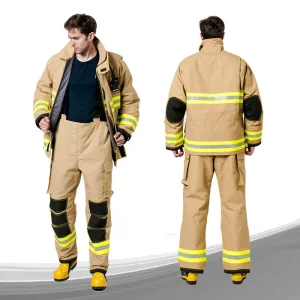 Bunker Gear Firefighter Apparel Firefighting Clothing Nylon Cotton Aramid Nomex Materials Category 3 Firefighting Suit