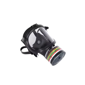 CE Approved Fire Escape Emergency Rescue Tools Silicone Full Face Chemical Fireman NBC Gas Mask with Speaker