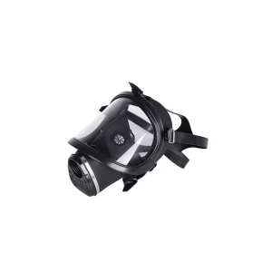 CE Approved Fire Escape Emergency Rescue Tools Silicone Full Face Chemical Fireman nbc Gas Mask with Speaker