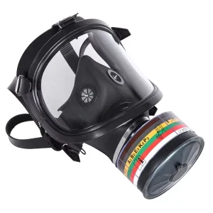 CE Approved Full Face Silicone NBC Gas Mask with Speaker Emergency Rescue Tools for Fire Escape Firefighting Equipment Accessory