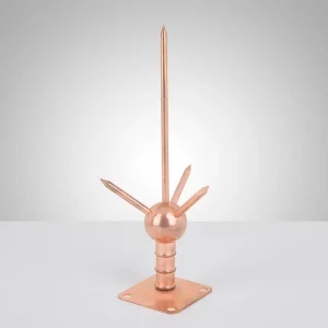 CE & BS EN 50164 Approved Copper Lightning Arrester Brass Lightning Rod for Household Use