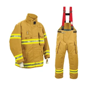 CE Certificate Fire Fighter Suit Blue Costume Fireman Customized Jacket Yellow Bag Pants