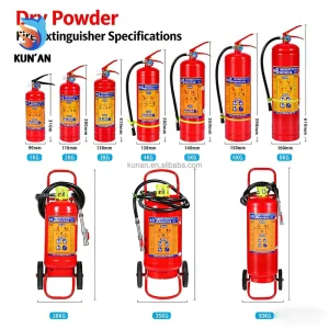 CE Certified Automatic Portable Dry Powder Fire Extinguisher 6kg 12kg Class Made Factory Industrial Warehouse Workshop Fire