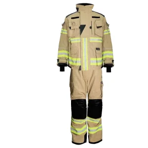CE Certified Firefighter Work Suit Set PBI Fabric Full Body Flame Resistant Protective Clothing European Standard