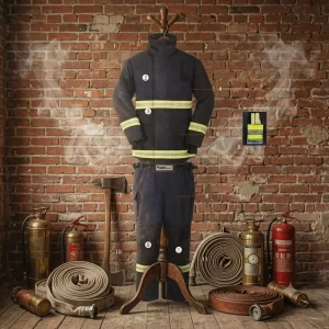 CE Certified Professional Firefighter Suit Heavy Duty Firefighting Turnout Gear Heat Resistant Fireman Rescue Uniform