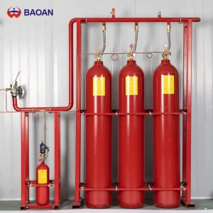 CE Certified QMQ 5.6MPa Internal Stored Pressure Clean Agent Fire System Flexible Installation for Large Data Center Premises