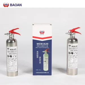 CE Certified Stainless Steel Fire Extinguisher Valve DCP Foam Wet Chemical Coldfire Water Types Portable Flexible 620ml Capacity