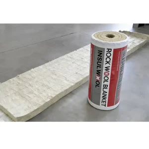 CE EN Stone Wool Roll 25-100mm Thickness Soundproof Fire Resistant Aluminum Foil