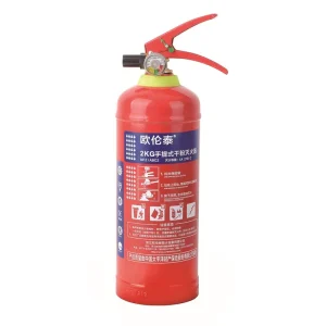 CE & EN3 Certified Portable 2kg ABC Dry Powder Fire Extinguisher