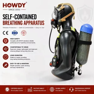 CE Fire Safety Carbon Steel SCBA Emergency Rescue Safety SCBA Cylinder Self Contained Breathing Apparatus
