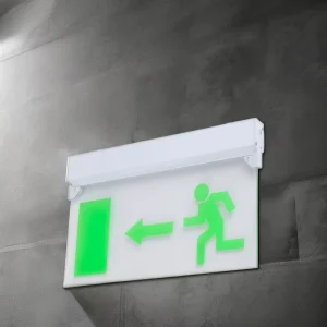 CE Listed 180-Minute 2.5W Backup Commercial Safety Signs Fire Charging LED Ni-Cd Emergency Exit Sign for Building Use