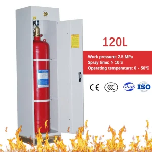 CE MSDS 120L Stainless Steel ABC Gas Fire Extinguisher for Oil Factory Power Distribution Room
