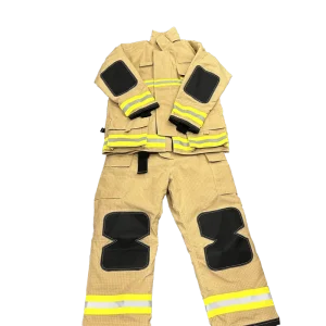 CE Premium Flame-retardant Aramid Firefighting Suit with Reflective Tape for Professional Firefighters