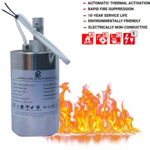 CFLC Aerosol Fire Extinguisher with Electrical and Mechanical Activation