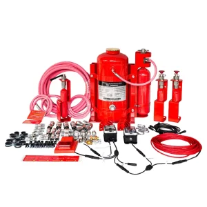 CNC Machine Fire Suppression System Automatic Dry Chemical Extinguisher for Electrical Cabinets and Enclosures