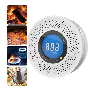 CO 7 Security Alarm Standalone Gas Leak Sensor with LCD Display Buzzer CO Leakage Fire Alarm Carbon Monoxide Detector
