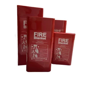 CW430 430GSM Fiberglass Cloth Fireproof Emergency Home Safety Fire Blankets 550C Heat Resistance 1m X 1m PVC