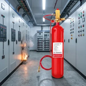 Cabinet Type Perfluorohexane Fire Extinguishing System 6 Second Instant Suppression Stainless Steel Class B Fires Tank