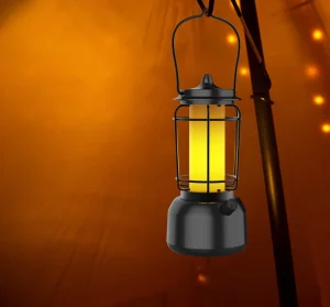 Camping Lantern Waterproof LED Camping Lamp Retro Design Vintage Lantern Power Bank Tent Light