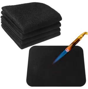 Carbon Felt Welding Blanket Fabric Fireproof Insulation 12 X12in Fire Retardant Protective Mat Heat Resistant up to 1800 Fahren