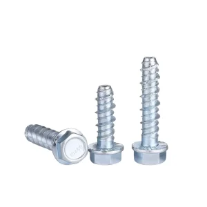 Carbon Galvanized Steel Hexagonal Flange Bolt Concrete Anchor Screw Oval Head Style ANSI Self Cutting Cement Nail