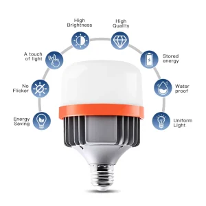 Charging Outdoor Camping Lamp Rechargeable LED Bulb Lights Home Emergency Bulb LED