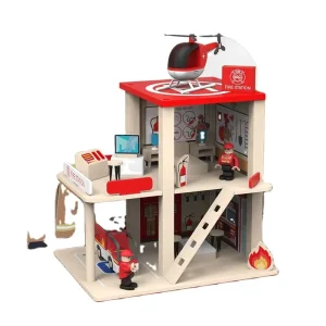Children’s Playhouse Role Play Pretend Police Station Fire Station Model
