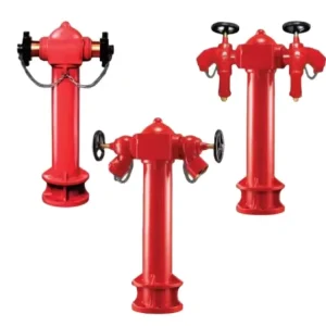 China Fire Hydrant Series 20 bar 4 Inch 2 Way Pillar Cast Iron Durable for Fire Fighting
