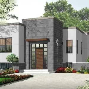 China Luxury Prefabricated Villa Design Fast Construction Prefab House Log Cabins Made Sandwich Panel Fireproof 4+