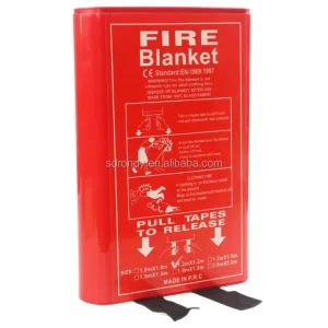 China Manufacture Free Sample Emergency 100% Fiberglass Fireproof Fire Blanket