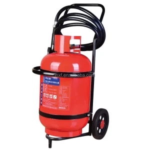 China Manufacturer 50kg Trolley Dry Powder Fire Extinguisher for Fire Fighting