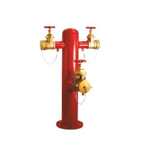 China Outdoor Type Two Way Fire Hydrant High Pressure 2 Way Landing Valve Pillar Fire Hydrant
