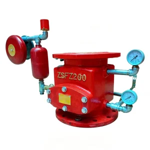 China Supplier ZSFZ 100 150 Normal Temperature Angle Manual Water Wet Alarm Valve Gate Alarm Flange Type