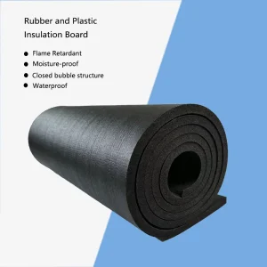 Class 1 Fireproof Insulation Rolls Warp Board Thermal Insulation Soundproof Material Black Rubber Foam Sheet Custom Thickness