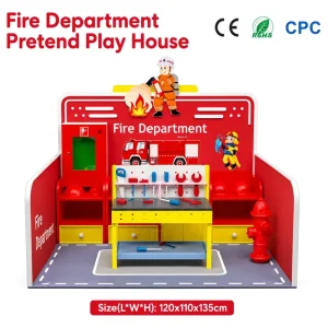 Commercial Firefighter Pretend Play House Equipment for Kindergarten and Indoor Playground